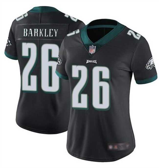 Women%27s Philadelphia Eagles #26 Saquon Barkley Black Vapor Untouchable Limited Football Jersey Dzhi